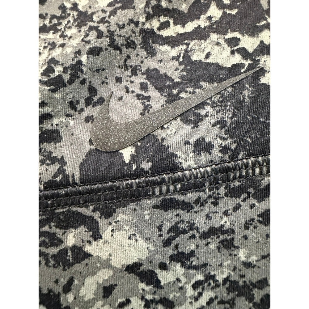 Nike Dri-FIT Womens Grey Black Abstract Print Cropped Leggings Size S Small - Picture 2 of 6